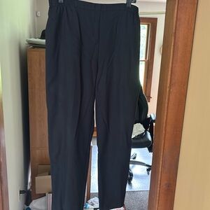 Ladies black polyester/rayon size 14 trousers